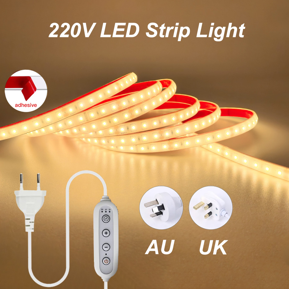 Outdoor Lighting Uk - Fita de LED Adesiva AC 220V