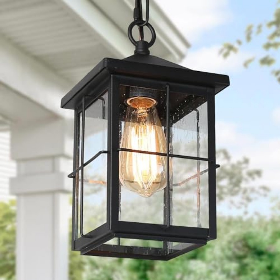 Outdoor Lighting Black - Luminária Pendente Externa, Luminária de Teto