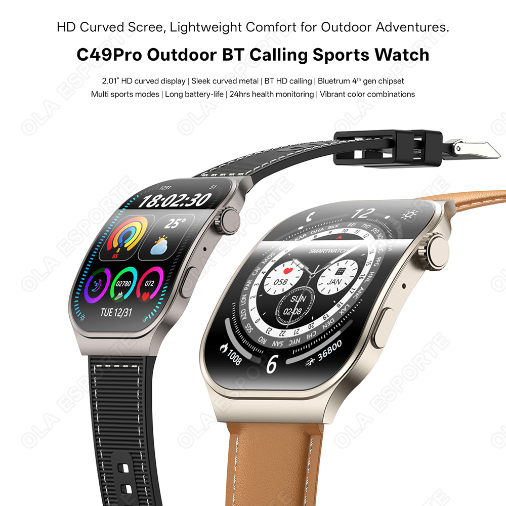 Novo Smartwatch com Tela Curva - Outdoor Lighting Track avaliação e preço