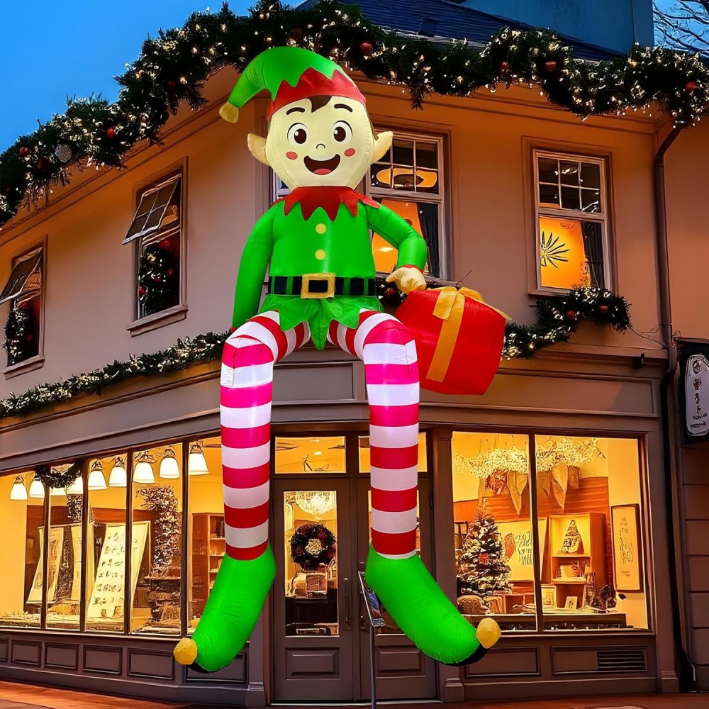 8ft infláveis de natal sentado - Outdoor Lighting Effects avaliação e preço