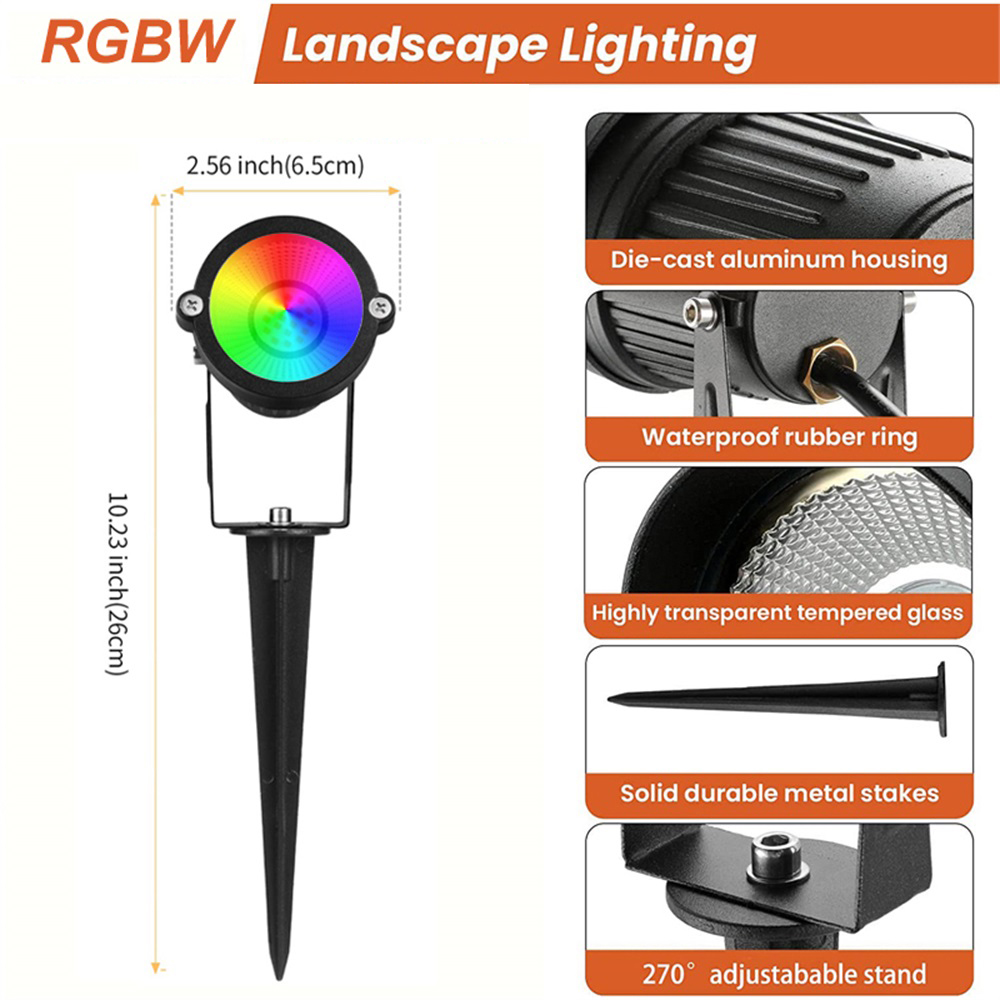 Iluminação de paisagem RGBW 10 - Outdoor Lighting And Landscape avaliação e preço