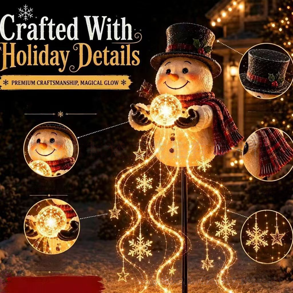 Decoração de boneco de neve na - Outdoor Lighting Effects avaliação e preço