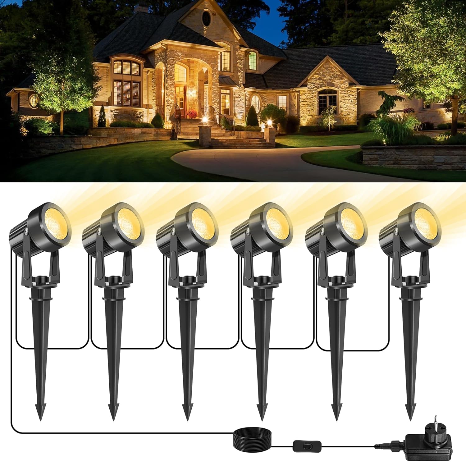 3000k holofote ao ar livre jar - Outdoor Lighting Uk avaliação e preço